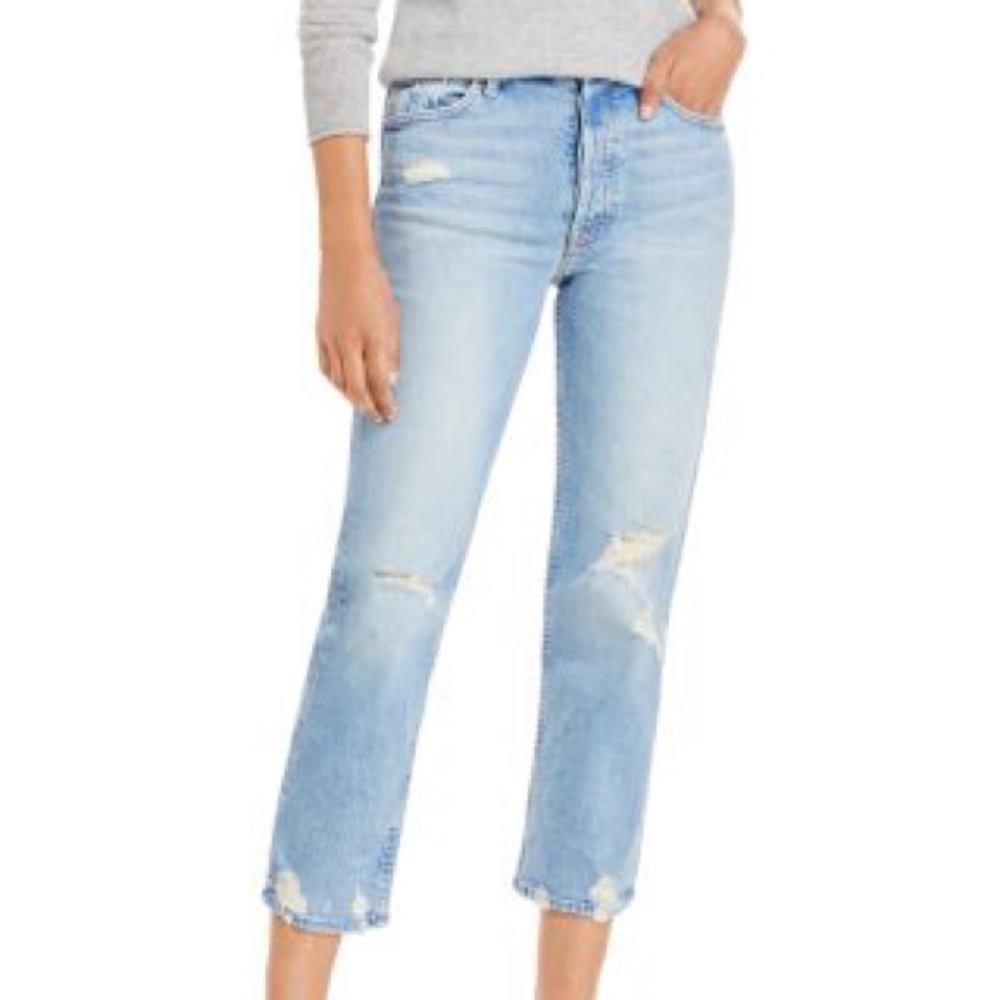 MOTHER SUPERIOR 👖 High Waisted The Confession Straight Legged Cropped Jeans! - Picture 10 of 16